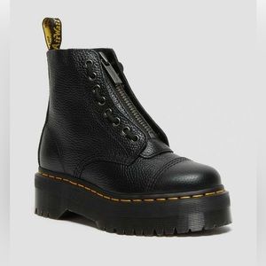 SINCLAIR MILLED NAPPA LEATHER PLATFORM BOOTS #DrMartens #Boots #Platform #Fall